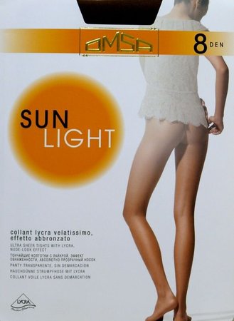 Колготки Omsa Sun Light 8 den, beige naturel (беж), 2-S