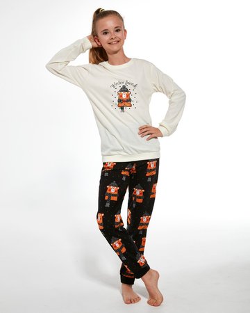 Пижама Cornette Young Girl 592/160 Winter Bear, Кремовий, 134-140