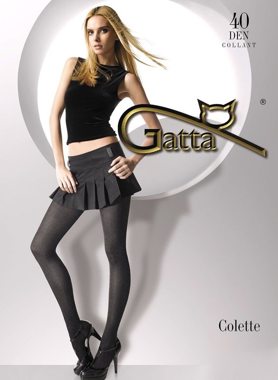 Колготки Gatta Colette nr 1 40 den, mel2-nero (чорний), 3-M