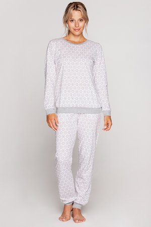 Пижама Cana 977, рожевий-сірий, XL