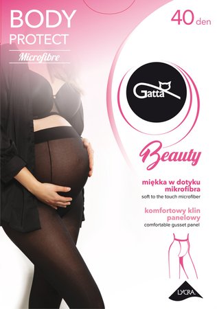 Колготки Gatta Body Protect Beauty 40 den, Чорний, 2-S