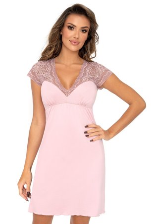 Сорочка Donna Celine, пудрово-рожевий, L