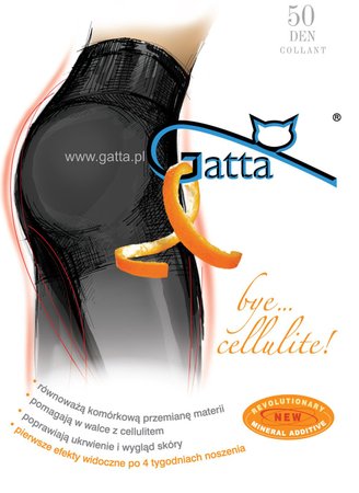 Колготки Gatta Bye Cellulite 50 den 5-XL, nero/чорний, 5-XL