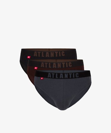 Сліпи Atlantic 3MP-094/01/02 комплект 3 шт, шоколадний-графітовий-чорний, S