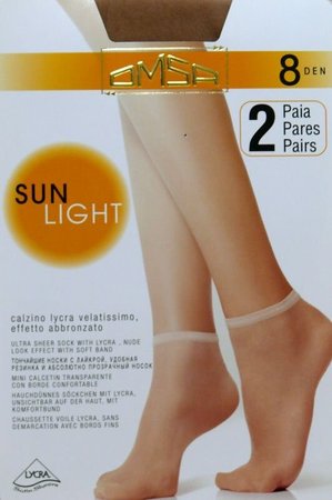 Носки Omsa Sun Light 8 den A2, beige naturel (беж), універсальний