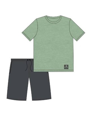 Пижама Cornette 925/146 Wild, зелений меланж, XL