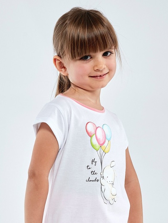 Пижама Cornette Kids Girl 745/102 Balloons 2, Білий, 98-104