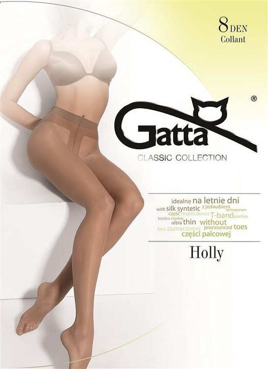 Колготки Gatta Holly 8 den, antylopa (беж), 4-L